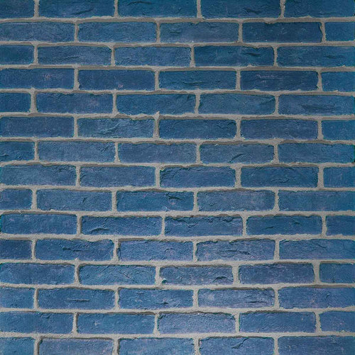 Antique Brick 2950. Bold Flashy Blue Thin Brick Veneer with Natural Weathered Texture. Transforms Spaces into Vibrant Masterpieces.