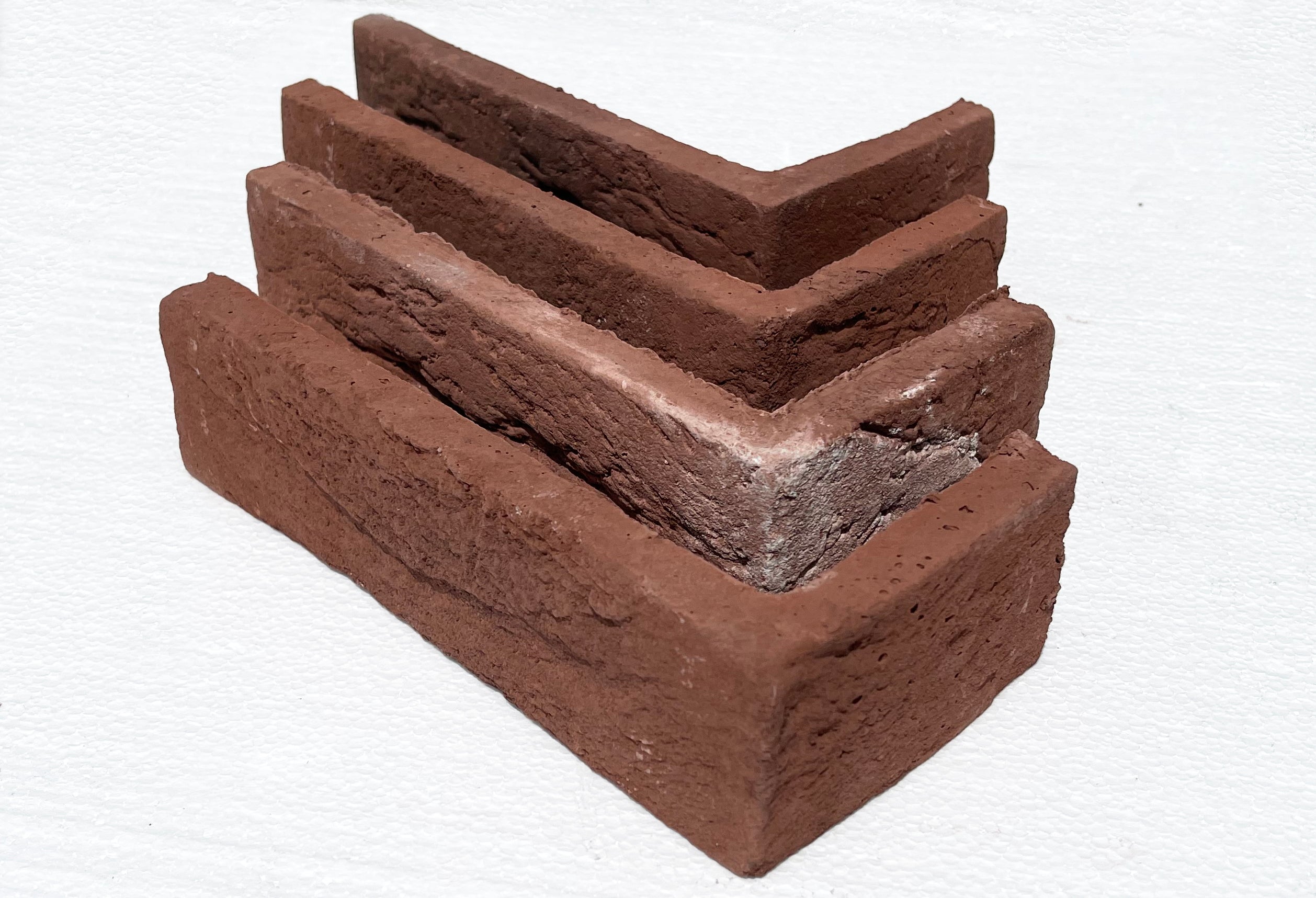 Aura Brick 1009. Rustic Red Brick Veneer. 1/2″ Thickness. Textured Finish for Authentic Look.