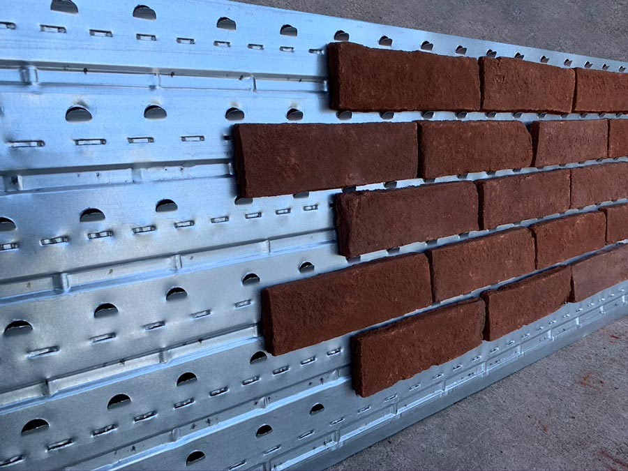 Panels for easy brick installation (Loxon panels)