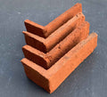 Old Red - MR02. Natural Red Brick Veneer. Vintage Look with Distressed Finish. Half-inch Thickness.