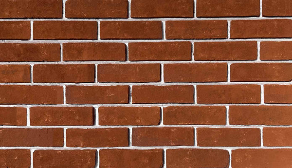 Old Red - MR02. Natural Red Brick Veneer. Vintage Look with Distressed Finish. Half-inch Thickness.