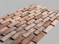 Real Reclaimed Thin Brick Veneer - RCK02. Genuine Brick Slices from Historic Buildings. Warm Tan & Orange Blend With Random Tones.