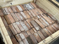 Real Reclaimed Thin Brick Veneer. Genuine Brick Slices from Historic Buildings. Naturally Weathered with Authentic Aged Character. Random Tones and Sizes.