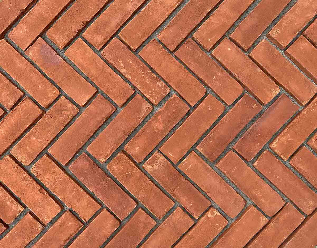 Red Flooring Brick. 3/4″ Thick Brick Paver. Deep Terracotta Red with Natural Variation, Subtle Weathered Look for Classic Charm.