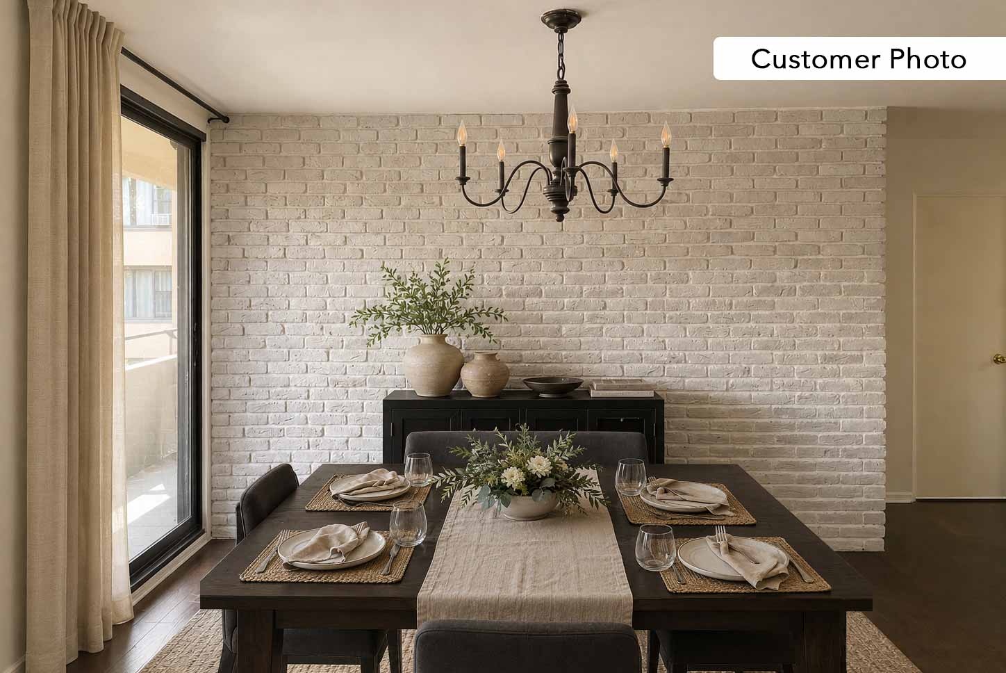 Renewed Antique Brick 2902. Light Gray & Off White Thin Brick Veneer. Hand-Touched Texture with Aged Appeal.
