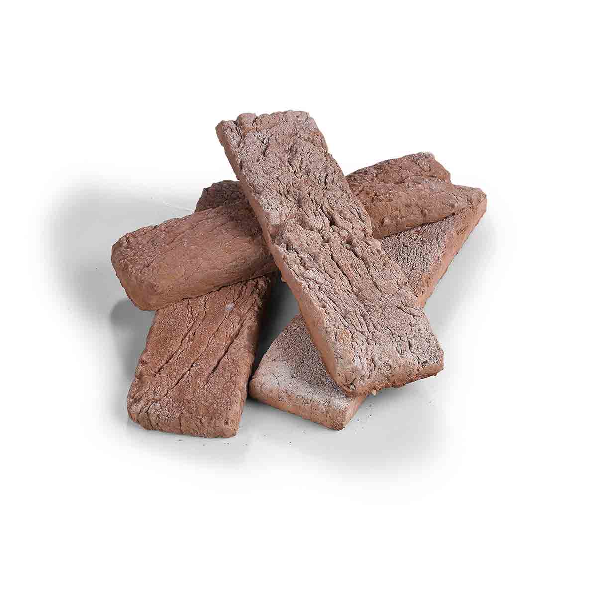 Windy Brick 1120. Warm Brown and Peach Brick Veneer with Subtle Pink Hues. Rustic Style. Whitewashed Finish.
