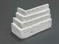 Windy Brick 1101. White Thin Brick Veneer. Handcrafted Look with Tumbled Edges. Half-Inch Thickness.