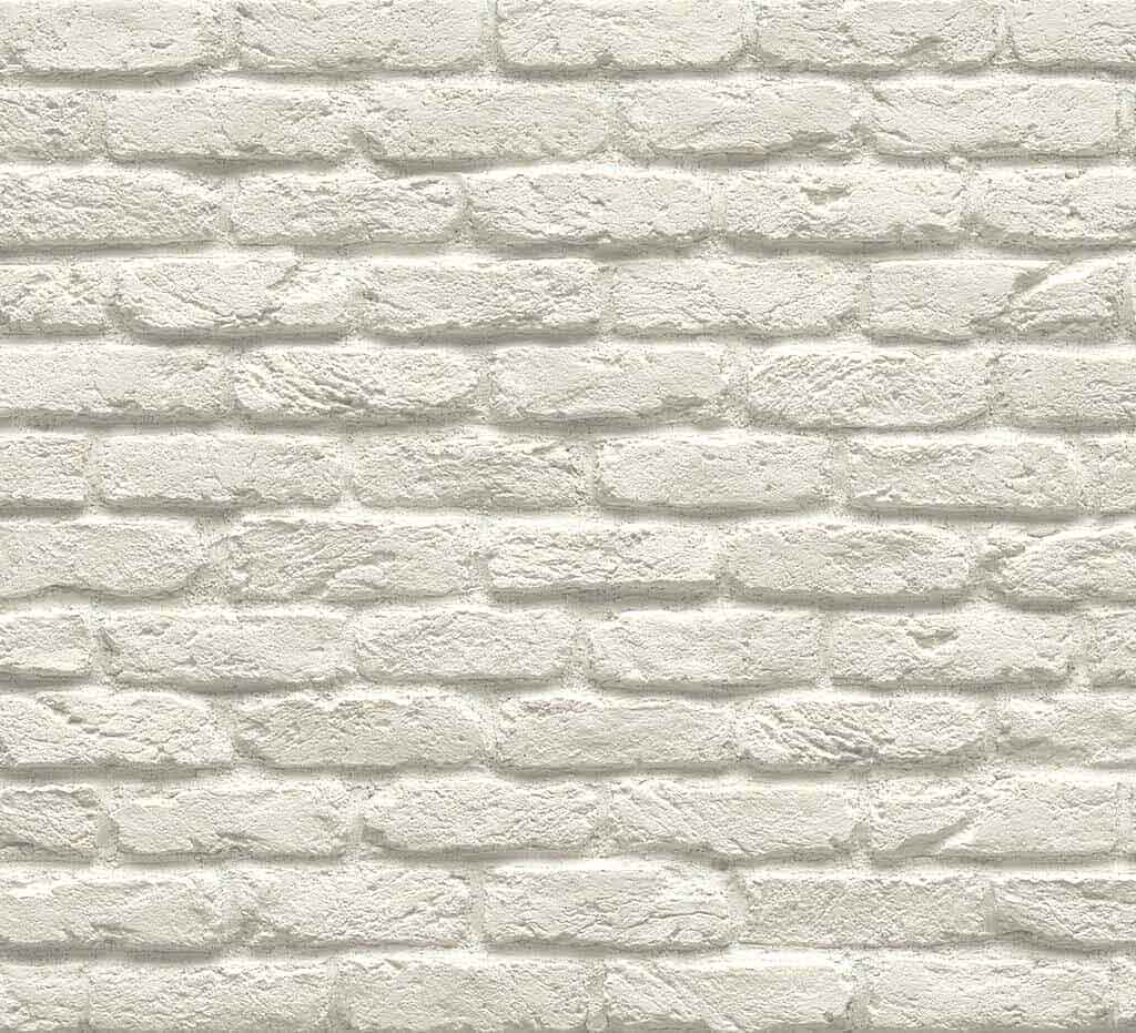 Windy Brick 1101. White Thin Brick Veneer. Handcrafted Look with Tumbled Edges. Half-Inch Thickness.