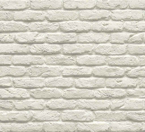Windy Brick 1101. White Thin Brick Veneer. Handcrafted Look with Tumbled Edges. Half-Inch Thickness.