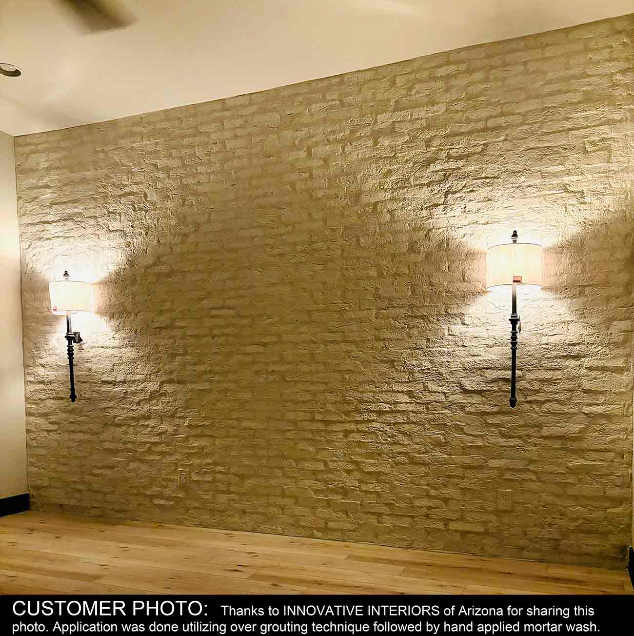 Windy Brick 1101. White Thin Brick Veneer. Handcrafted Look with Tumbled Edges. Half-Inch Thickness.