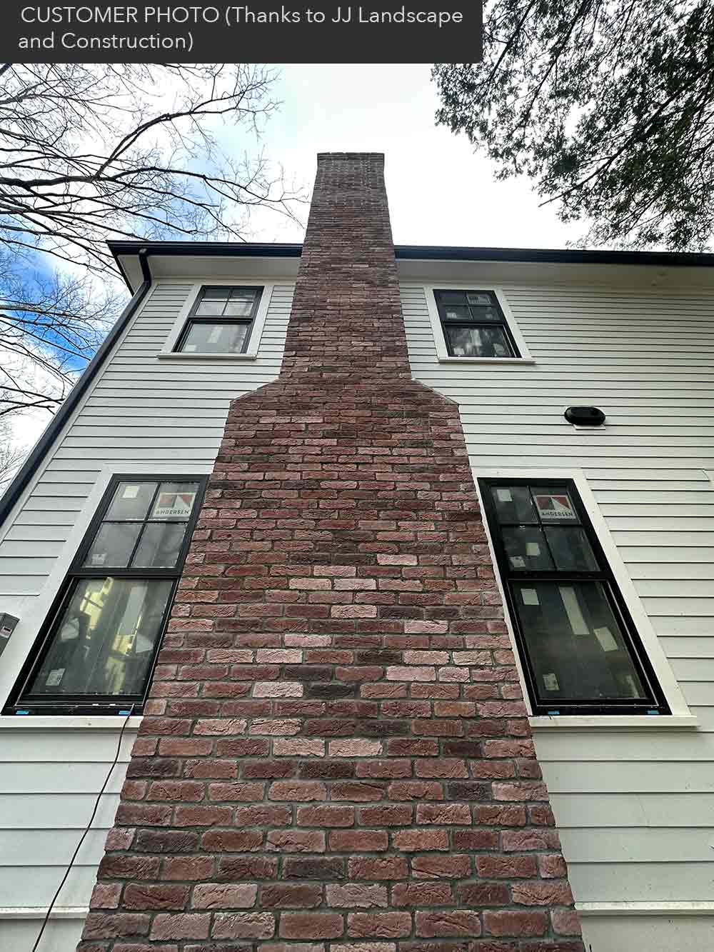 Windy Brick 1108. Best-Selling Thin Brick Veneer. Stunning Variety of Pinkish Tones. Tumbled Edges. Half-Inch in Thickness.